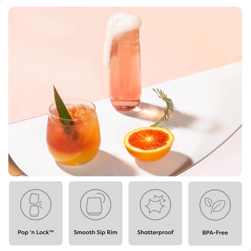 TOSSWARE POP 12oz Vino Jr Set of 12, Premium Quality, Recyclable, Unbreakable & Crystal Clear Plastic, Cocktail, 12 Count (Pack of 1), Whiskey Glasses - Image 3